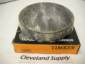 TIMKEN MODEL 72487 TAPERED ROLLER BEARING CUP NEW CONDITION IN BOX