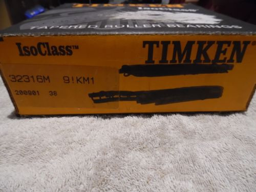 Timken 32316M Tapered Roller Bearing 80mm  x 170mm X 61mm  Cone Width 58mm NIB