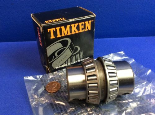 Timken 08118DE Tapered Roller Bearing, Double Cone, Straight Bore, Steel, 1.1875