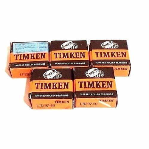 LOT OF 5 NIB TIMKEN LM29748 TAPERED ROLLER BEARINGS 199912-22