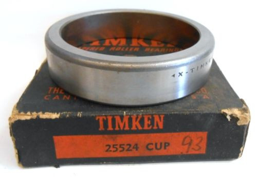 TIMKEN, TAPERED ROLLER BEARING CUP, 25524, 2.2650" OD, SINGLE CUP