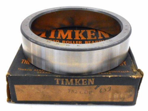 TIMKEN TAPERED ROLLER BEARINGS 752 CUP, 6.3750" OD, SINGLE CUP, CHROME STEEL