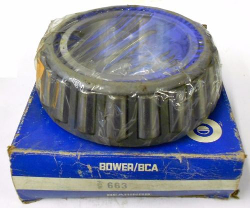 BOWER/BCA TAPERED ROLLER BEARING CONE, 663, 3 1/4" BORE]