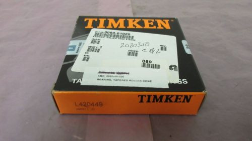 AMAT 3060-01020, Bearing, Tapered Roller Cone, 4 Bore, Timken, 410408