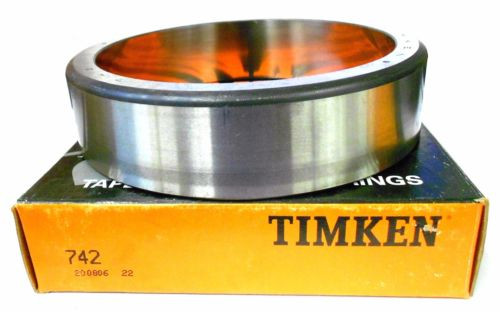 TIMKEN 742 TAPERED ROLLER BEARING CUP, SINGLE CUP, 5-29/32" OD, 1 7/16" WIDTH