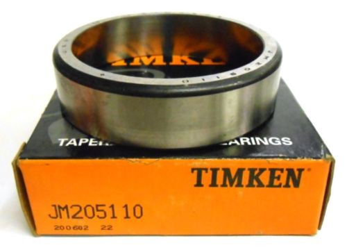 TIMKEN TAPERED ROLLER BEARING, JM205110, 90 MM OUTSIDE DIAMETER, 23 MM CUP WIDTH