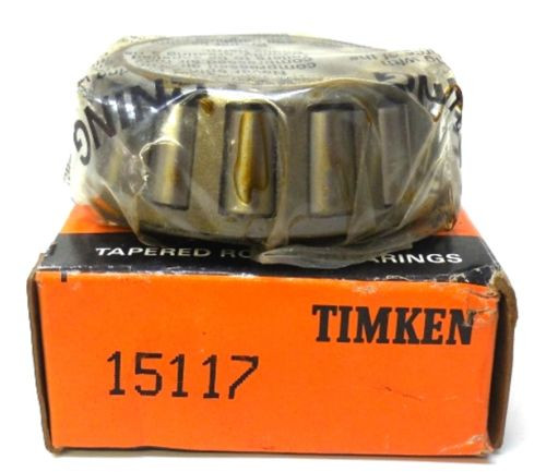 TIMKEN TAPERED ROLLER BEARING 15117, APPROX 1 3/16" ID X 2 3/16" OD