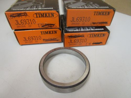 NEW LOT OF 4 TIMKEN TAPERED ROLLER BEARING CUP JL69310