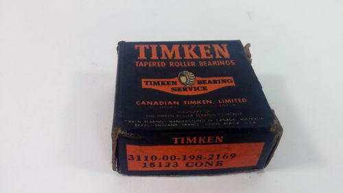 Timken Tapered Roller Bearings,15123, 1.25" ID, 0.750" OD Cone