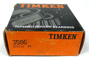 Timken 3586 Single Cone Tapered Roller Bearing 1.781 x 1.216 in.