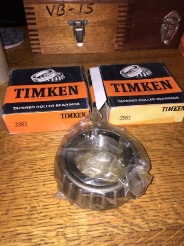 Timken 3981 Tapered Roller Bearing, Single Cone QTY 2