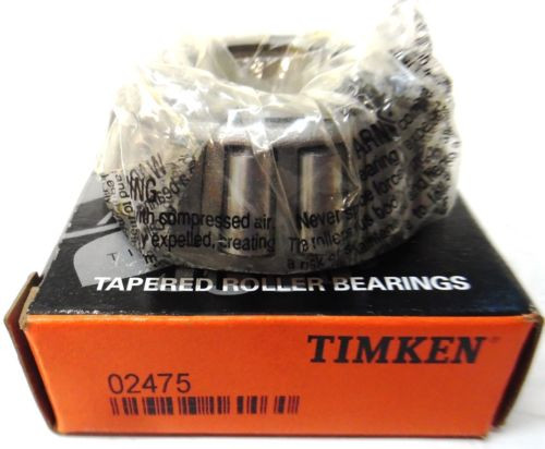 TIMKEN, TAPERED ROLLER BEARING, 02475, 1.250" BORE, SINGLE ROW