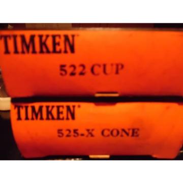 Timken 525X Tapered Roller Bearing with 522 Cup  NIB