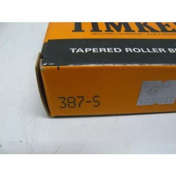 NEW TIMKEN 387-S ROLLER BEARING TAPERED DOUBLE CUP ASSEMBLY