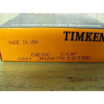 Timken  SBN JM207010TRB Tapered Roller Bearing Cup