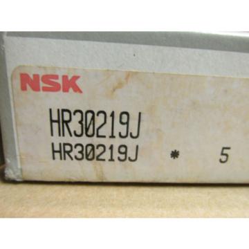 NIB NSK HR 30219J TAPERED ROLLER BEARING CONE &amp; CUP SET HR30219J 30219 J 95mm ID