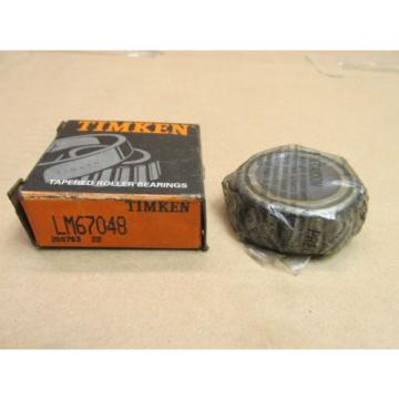 NIB TIMKEN LM67048 TAPERED ROLLER BEARING CONE LM 67048 1-1/4&#034; ID X 0.66&#034; WIDTH