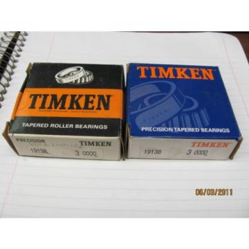 Timken 19138 Class 3 Precision Tapered Roller Bearing