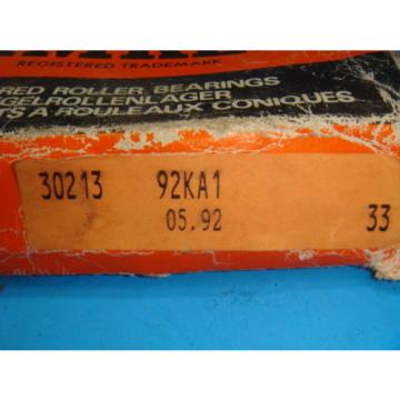 NEW TIMKEN 30213 92KA1 TAPERED ROLLER BEARING NEW IN BOX