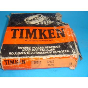 NEW TIMKEN 30213 92KA1 TAPERED ROLLER BEARING NEW IN BOX