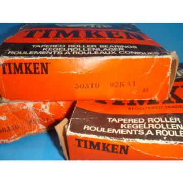 NEW TIMKEN 30310 92KA1 TAPERED ROLLER BEARING NEW IN BOX