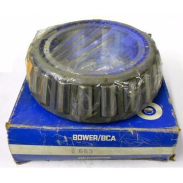 BOWER/BCA TAPERED ROLLER BEARING CONE, 663, 3 1/4&#034; BORE]