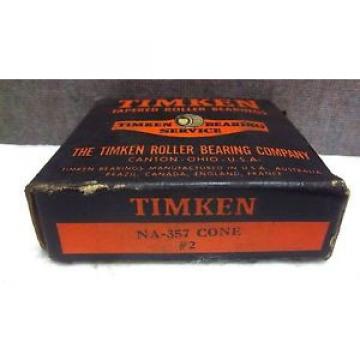 TIMKEN TAPERED ROLLER BEARING NA-357 CONE #2 NEW NA357CONE2 NA3572