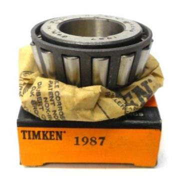 TIMKEN TAPERED ROLLER BEARING 1987, USA, 1.0620&#034; BORE, 0.7620&#034; WIDTH