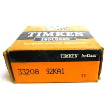 TIMKEN TAPERED ROLLER BEARING, 92KA1, 33208