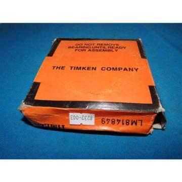 Timken LM814849 Tapered Roller Bearings New