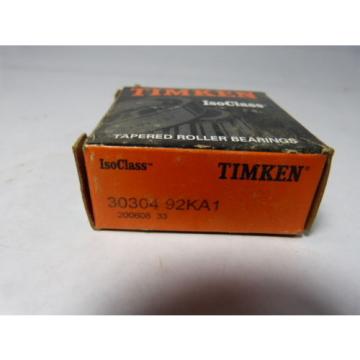 Timken 30304-92KA1 Tapered Roller Bearing .99&#034; Bore DIA 