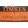 TIMKEN TAPERED ROLLER BEARING, 12175 CONE, 1.7500&#034; BORE