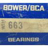 BOWER/BCA TAPERED ROLLER BEARING CONE, 663, 3 1/4&#034; BORE]