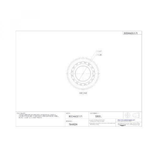 Timken M84549 Tapered Roller Bearing, Single Cone, Standard Tolerance, Straight #2 image