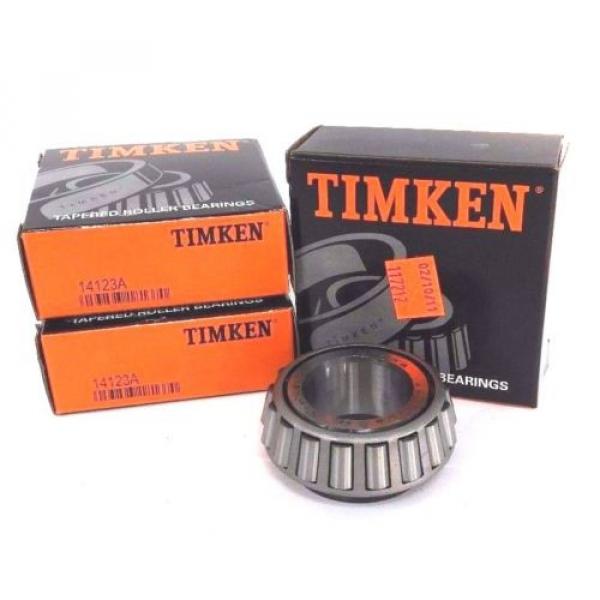 LOT OF 3 NIB TIMKEN 14123A TAPERED ROLLER BEARINGS #1 image