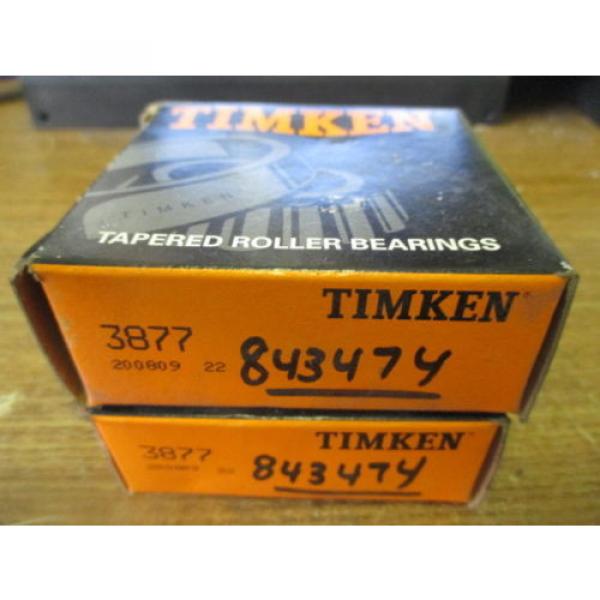 NEW LOT OF 2 TIMKEN TAPERED ROLLER BEARING CONES 3877 #2 image