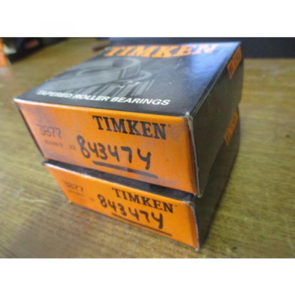 NEW LOT OF 2 TIMKEN TAPERED ROLLER BEARING CONES 3877 #3 image