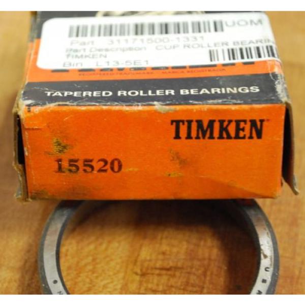 Timken 15520 Tapered Cup Roller Bearing - NEW #2 image