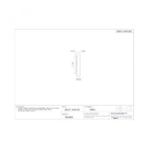 Timken 13889 Tapered Roller Bearing, Single Cone, Standard Tolerance, Straight #3 image