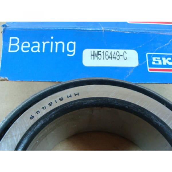 SKF BOWER HM516449C TAPERED ROLLER BEARING SINGLE CONE 3.25&#034; ID BORE 1.563&#034; WIDE #2 image