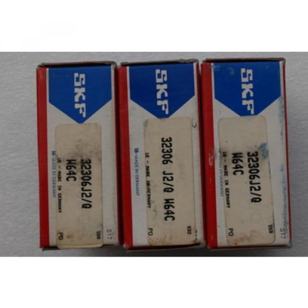 SKF Tapered Roller Bearings 32306 J2/Q W64C (Lots of 3) #1 image