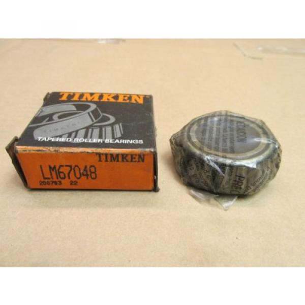 NIB TIMKEN LM67048 TAPERED ROLLER BEARING CONE LM 67048 1-1/4&#034; ID X 0.66&#034; WIDTH #1 image