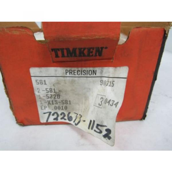 TIMKEN MATCHED TAPERED ROLLER BEARING ASSEMBLY 2-581/1-5270/1-X1S-581-90315 #2 image