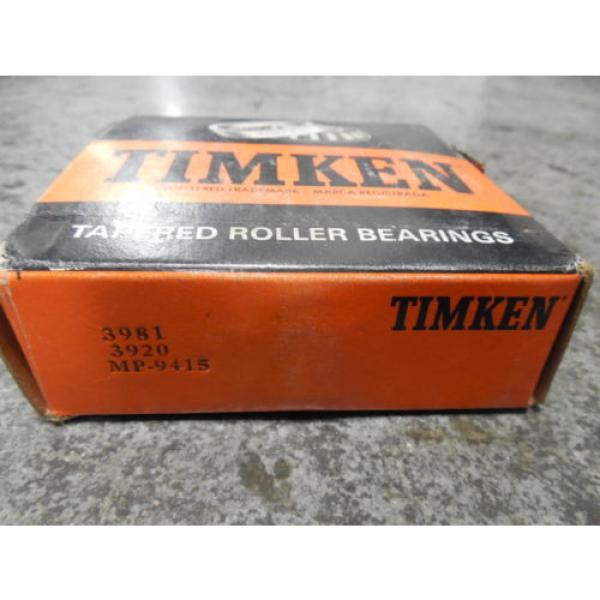 NEW Timken MP-9415 Tapered Roller Bearing Set 3981 Cone 3920 Cup #2 image