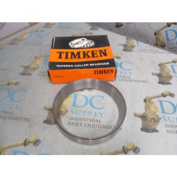 TIMKEN 52618 TAPERED ROLLER BEARING CUP NIB #4 image