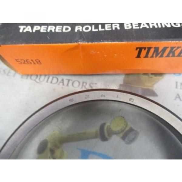 TIMKEN 52618 TAPERED ROLLER BEARING CUP NIB #5 image