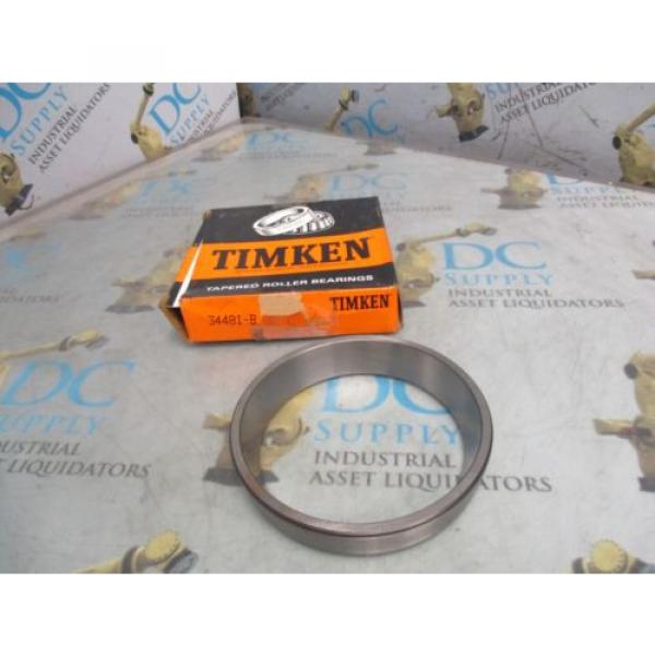 TIMKEN 34481-B TAPERED ROLLER BEARING CUP NIB #3 image