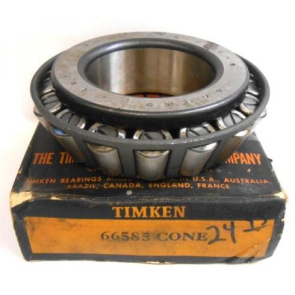 TIMKEN TAPERED ROLLER BEARING, 66585 CONE, 2.3622&#034; BORE #1 image