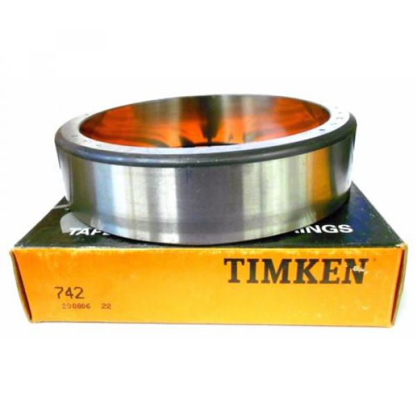 TIMKEN 742 TAPERED ROLLER BEARING CUP, SINGLE CUP, 5-29/32&#034; OD, 1 7/16&#034; WIDTH #1 image