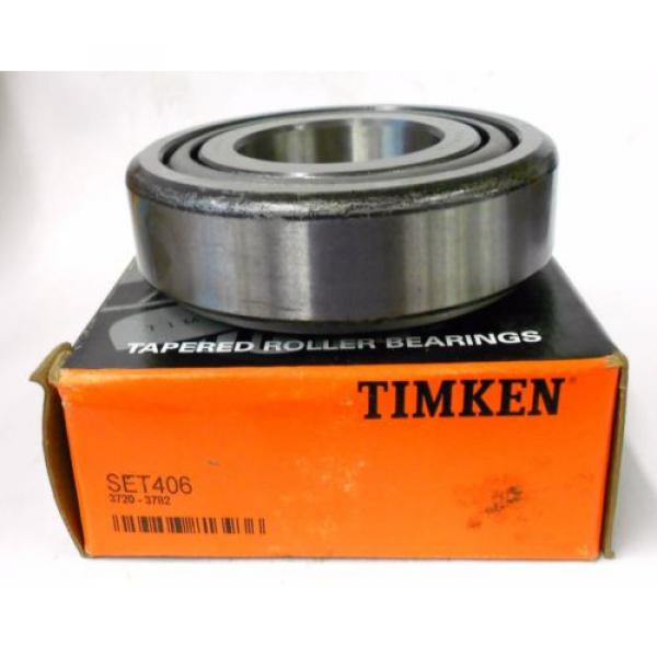 TIMKEN TAPERED ROLLER BEARING CONE #3782, CUP #3720, 1 3/4&#034; BORE, 3 12/32&#034; OD #1 image